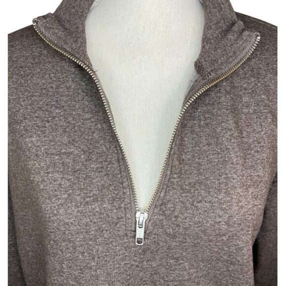 Thread 4 thought brown half zip sweatshirt neutral casual - Picture 3 of 7